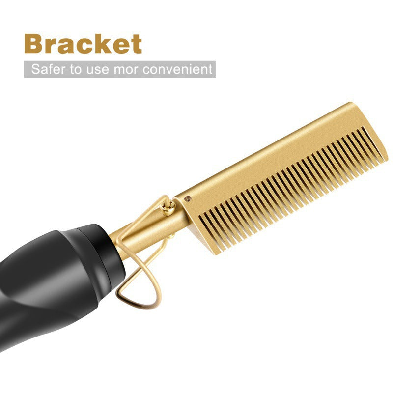 Professional Electric Straightening Brush – Heated, Durable &amp; Ideal for Travel or Home