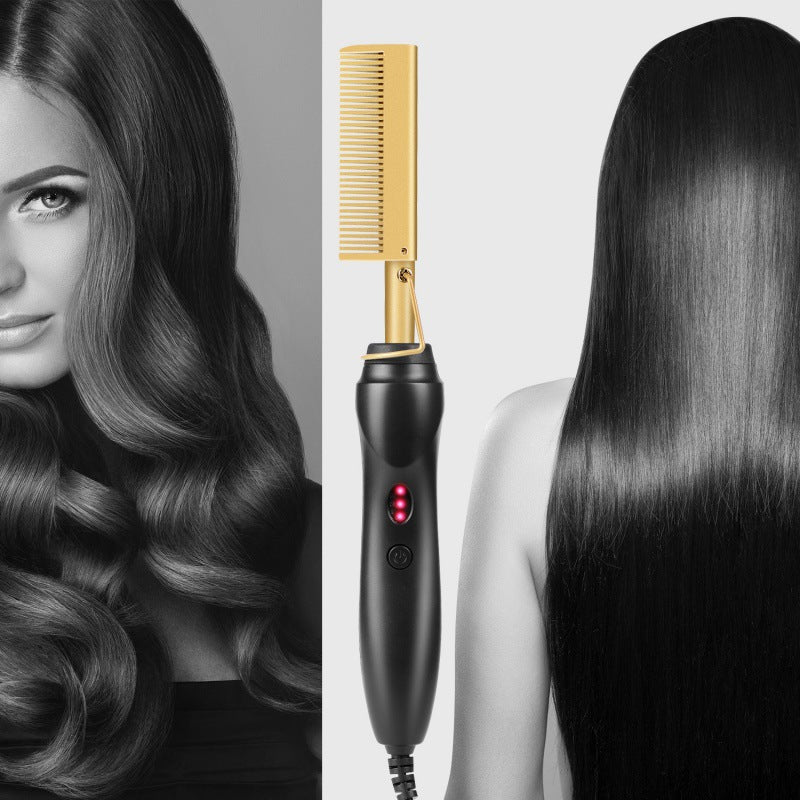 Professional Electric Straightening Brush – Heated, Durable &amp; Ideal for Travel or Home