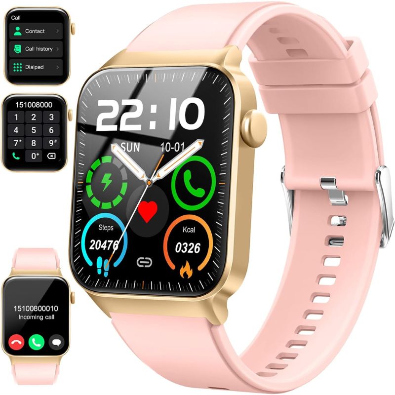 Women's Men's Connected Watch with Bluetooth Call 