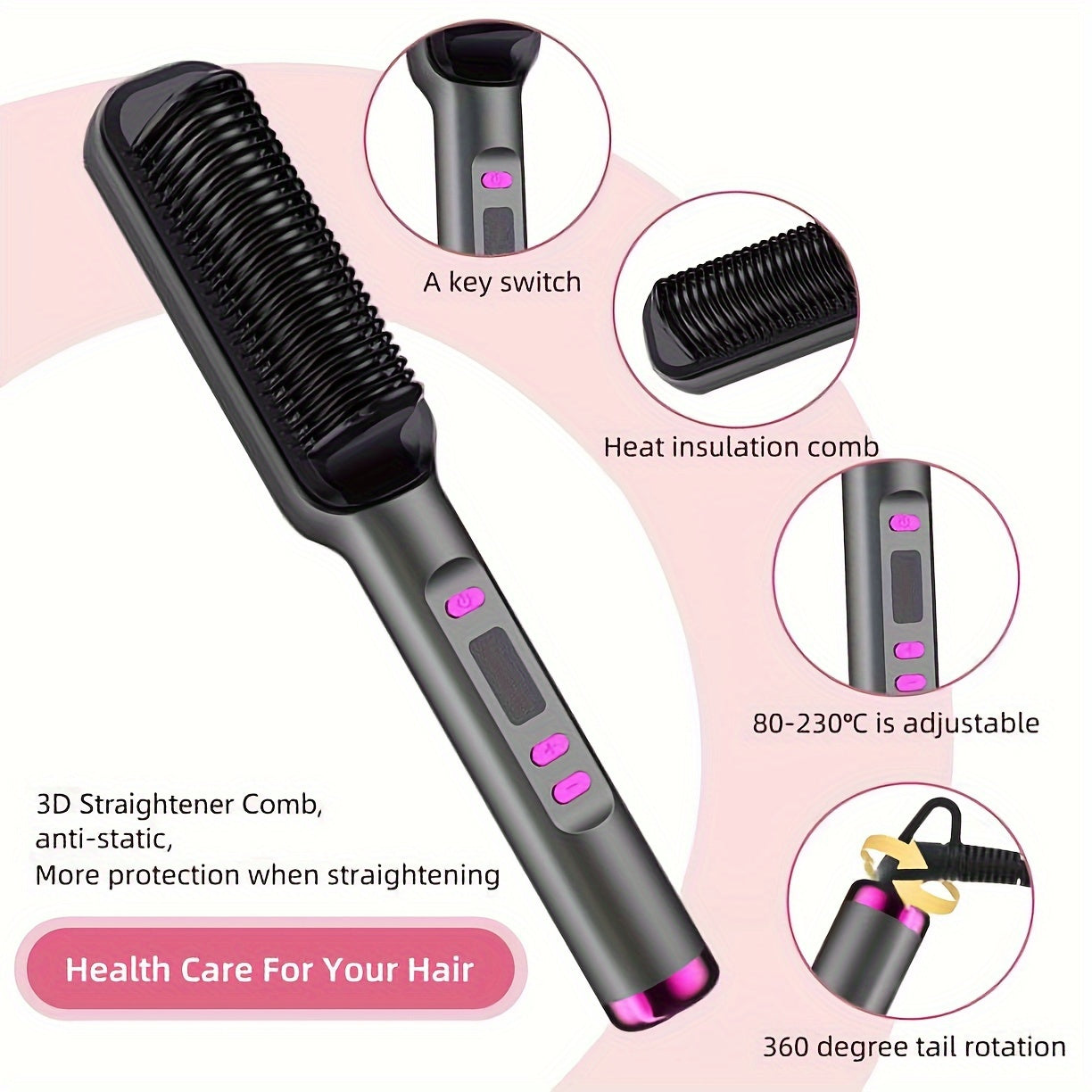 Hair Straightener and Curling Iron – Dual Use, Ionic Technology &amp; Auto Shut-Off