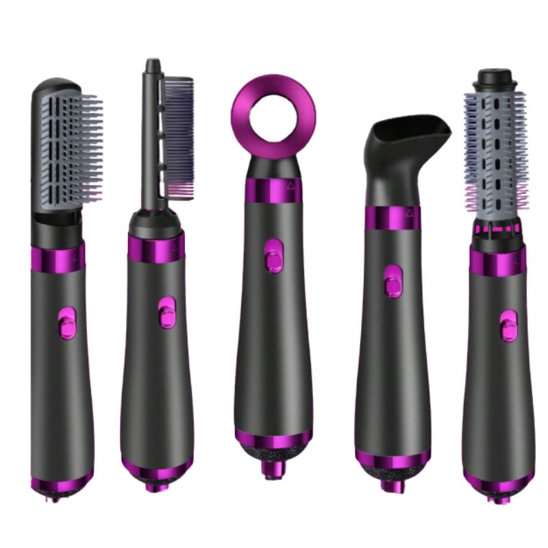 5 in 1 Hair Dryer – Straightener, Blow Dryer &amp; Multifunctional Nozzles