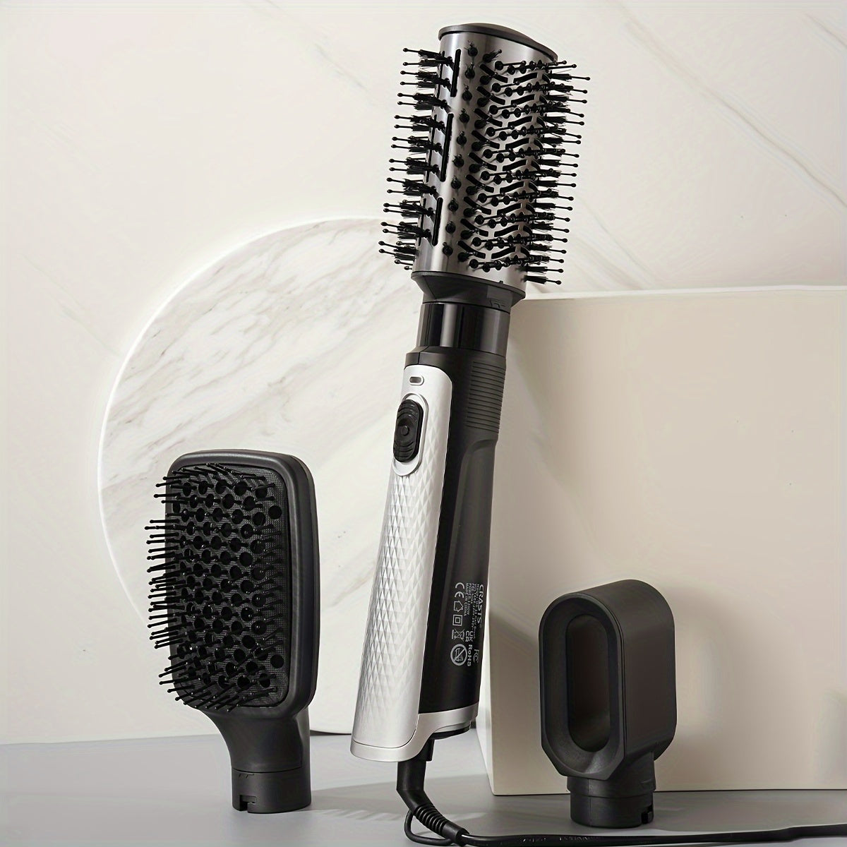 Multifunctional Hair Brush – Fast Hair Dryer, Straightener &amp; Curler