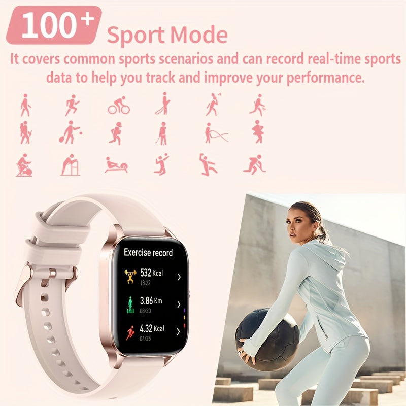 Big Screen Smartwatch – Health, Pedometer &amp; Perfect Gift iOS/Android