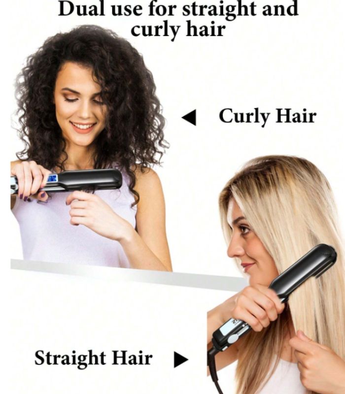 Pro Hair Straightener – MCH Fast Heating, LCD Display &amp; Titanium Plates