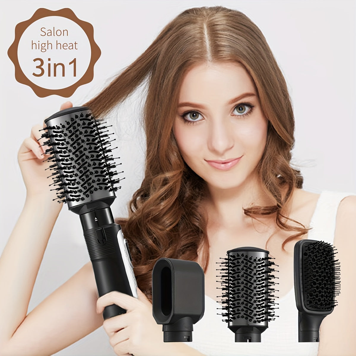 Multifunctional Hair Brush – Fast Hair Dryer, Straightener &amp; Curler