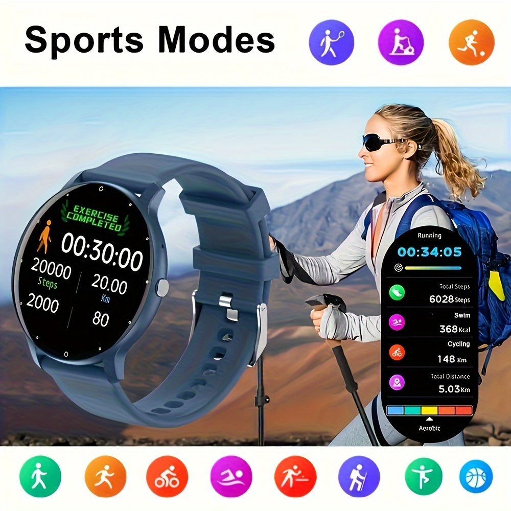 Black Friday 2024 : Montre Connectée IP67 Appels & Suivi Sport - Unisexe Blue