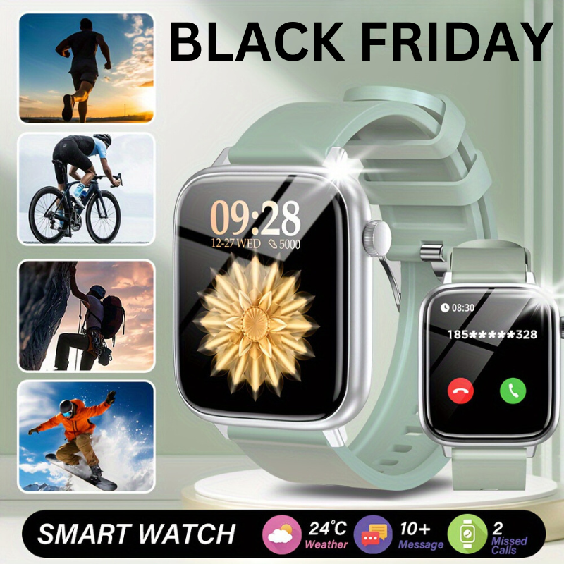 Black Friday Montre Connectée  Homme/Femme – Appels, Sports, Musique, IP68