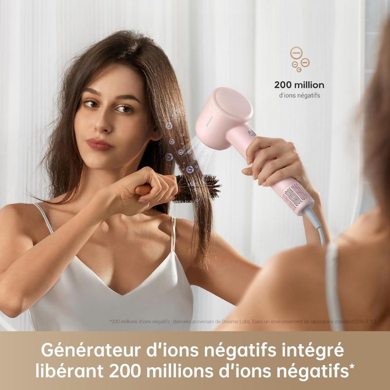 Sèche-Cheveux Haute Vitesse – Séchage Rapide, Faible Bruit & Température Stable